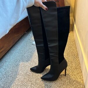 Aldo Black Over the Knee Boots